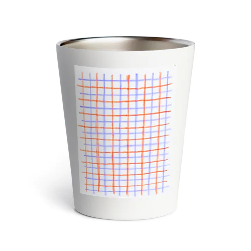 チェック柄 Thermo Tumbler