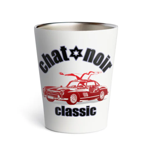 chat noir classic series car Thermo Tumbler