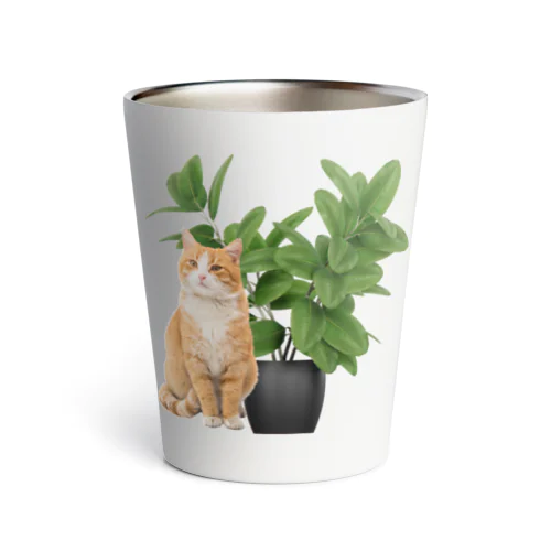 植物とねこ Thermo Tumbler