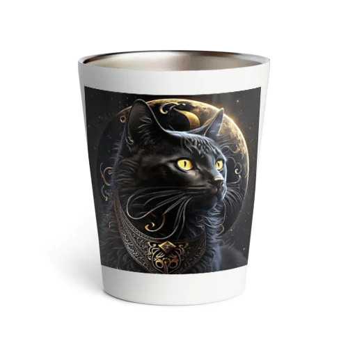 黒猫デザイン☆ Thermo Tumbler