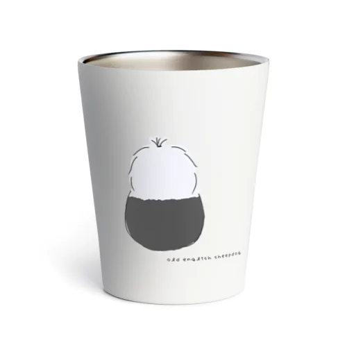 old english sheepdog ! サーモタンブラー (後ろ) Thermo Tumbler