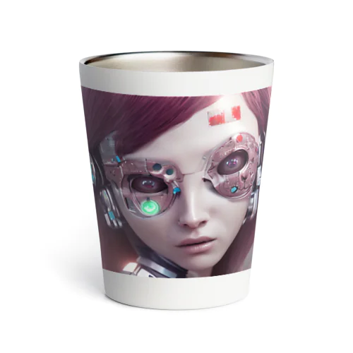 サイボーグの少女 Thermo Tumbler