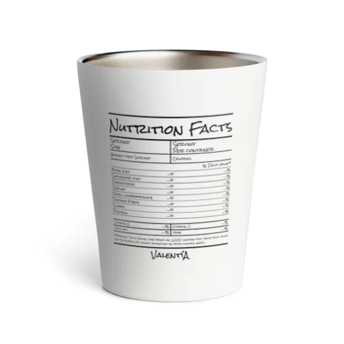 【nutrition facts series】 Thermo Tumbler