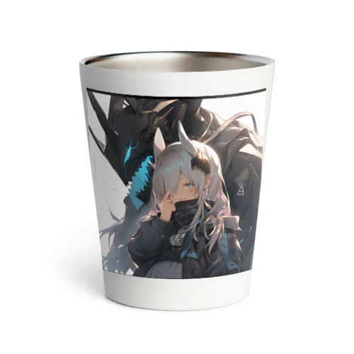 馬　擬人化 未来都市 Thermo Tumbler