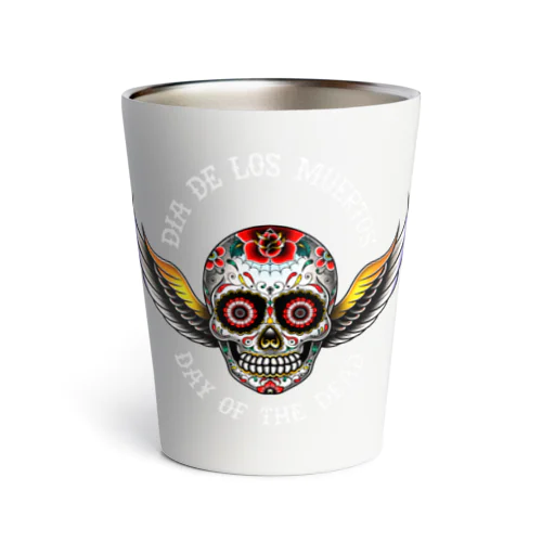 『Dia De Los Muertos🌹（白）』 Thermo Tumbler