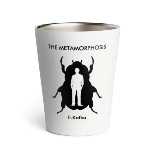 変身（フランツ・カフカ）the Metamorphosis・文豪・文学・文字黒 Thermo Tumbler