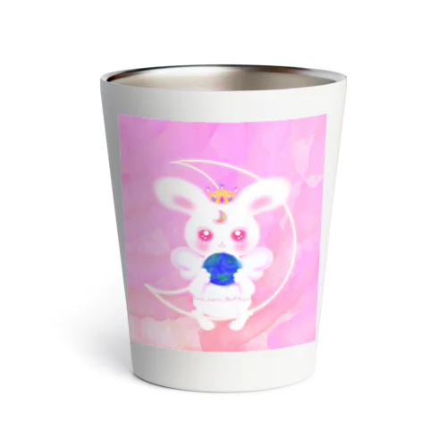 ホワイトRabbit Angel(シンメトリーeyes) Thermo Tumbler