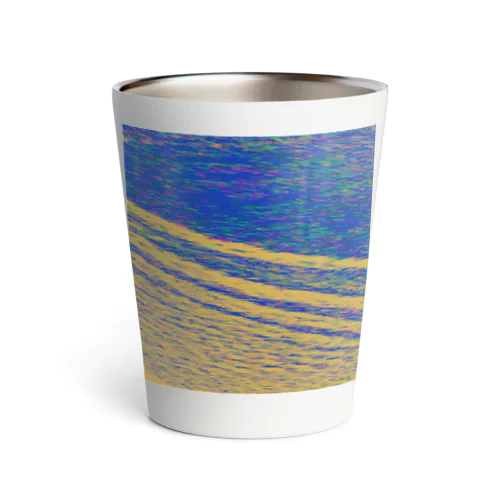 波打ち際（夕暮れ） Thermo Tumbler