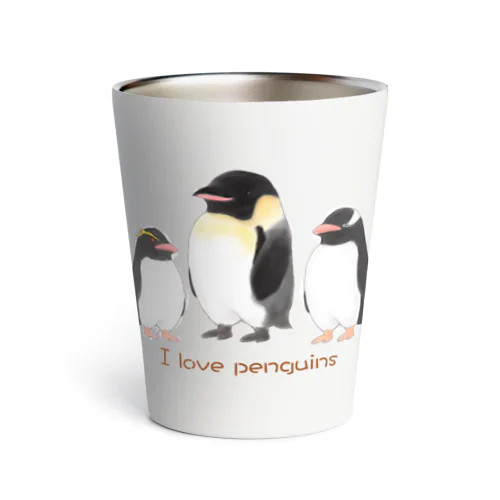 I Love Penguins Thermo Tumbler