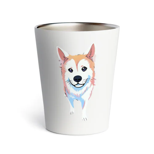 秋田犬あくびちゃんイラスト Thermo Tumbler