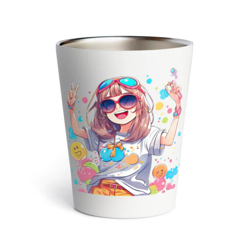 可愛い女 Thermo Tumbler