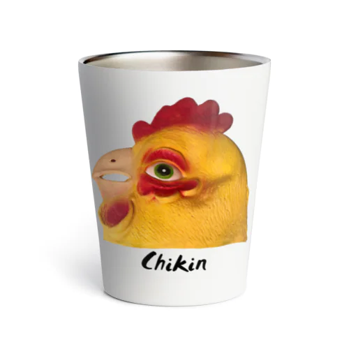 鶏 Chikin テキストロゴ有 Thermo Tumbler