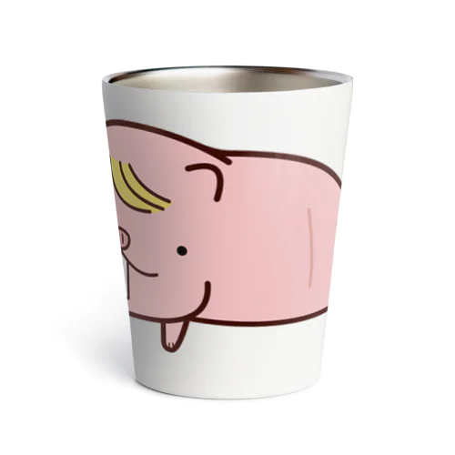 前髪が生えてしまったハダカデバネズミさん Thermo Tumbler