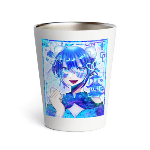 水色サブカル系女子 Thermo Tumbler