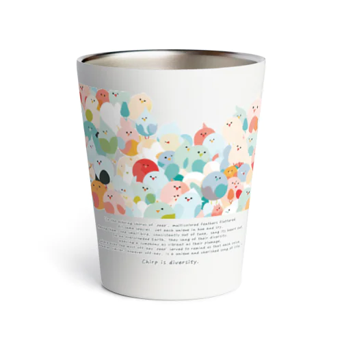 『ぴぃ、多様性。』【寄付付き商品】 Thermo Tumbler