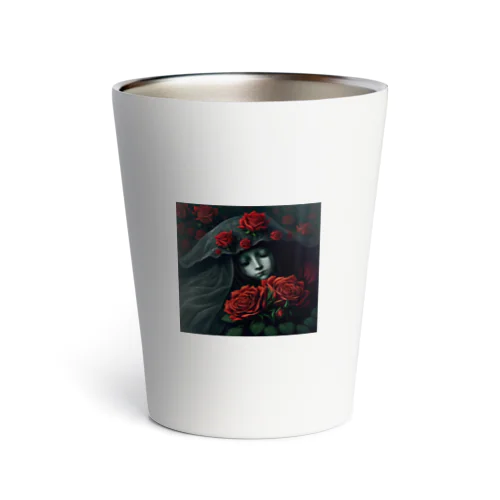 赤い薔薇の休息 Thermo Tumbler