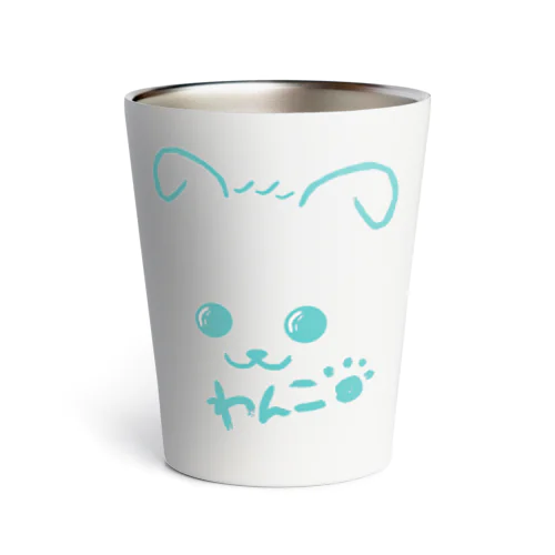 わんこA♡グリーン Thermo Tumbler