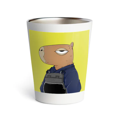 始まりのkapibara剣道サムライ Thermo Tumbler