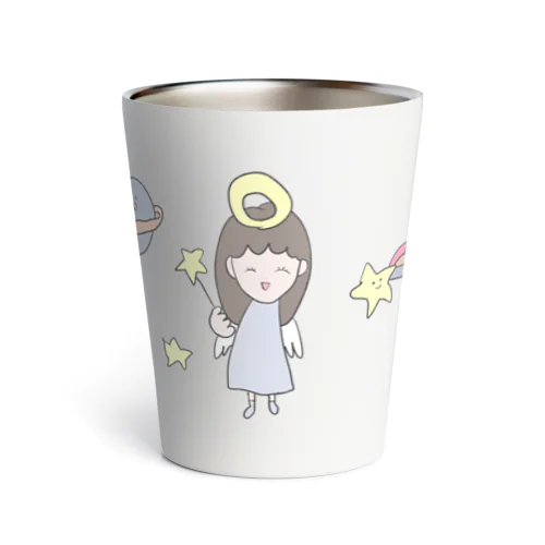 おかめ天使ちゃんと宇宙 Thermo Tumbler