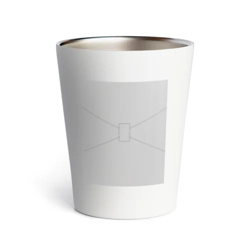 Ribbon Art . Gray . Thermo Tumbler