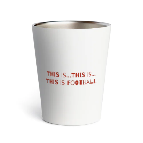 This is football Thermo Tumbler