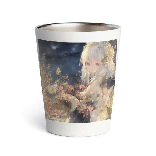 夜空に輝く一人の少女 Thermo Tumbler