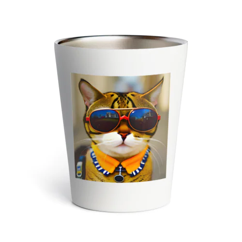 猫にサングラス Thermo Tumbler