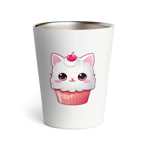 カップケーキの猫ちゃん Thermo Tumbler