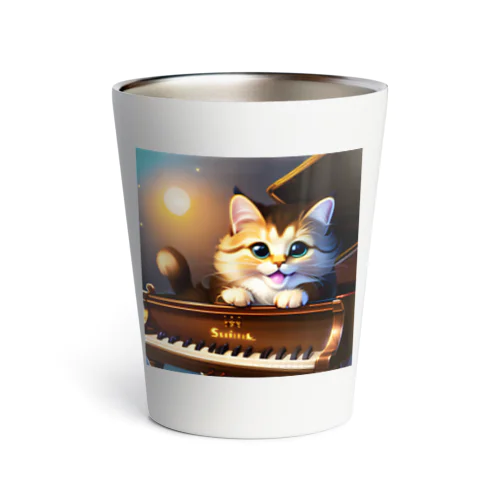 子猫ピアニスト-1 Thermo Tumbler