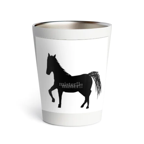  silhouette horse Thermo Tumbler