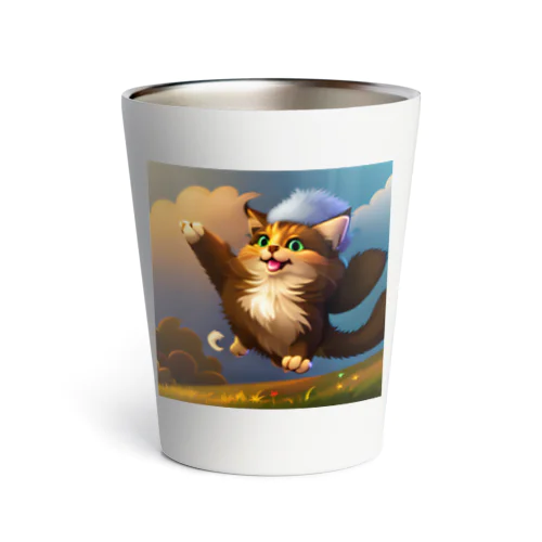 楽しくて踊っちゃう猫 Thermo Tumbler