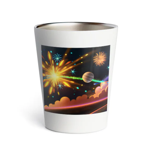 宇宙に咲く花火 Thermo Tumbler