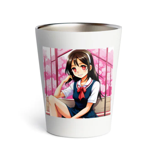 ✨明るい美少女シリーズ：スレンダー女子高生エディション✨ Thermo Tumbler