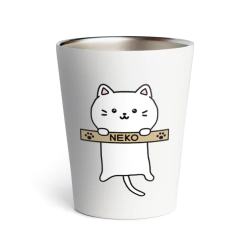 ぶら下がる猫 Thermo Tumbler