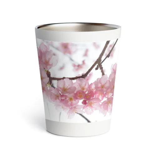 河津桜満開 Thermo Tumbler