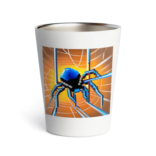 ドット絵　クモ　スパイダー　ピクセル画像 Thermo Tumbler