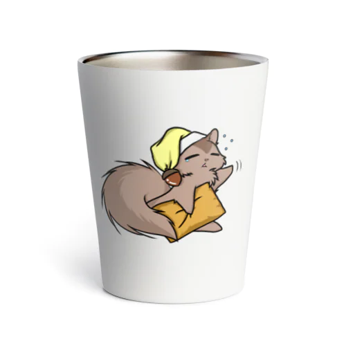 ねむリス-sleepy squirrel- Thermo Tumbler