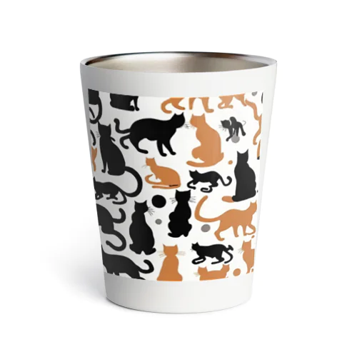 ねこねこねこ Thermo Tumbler