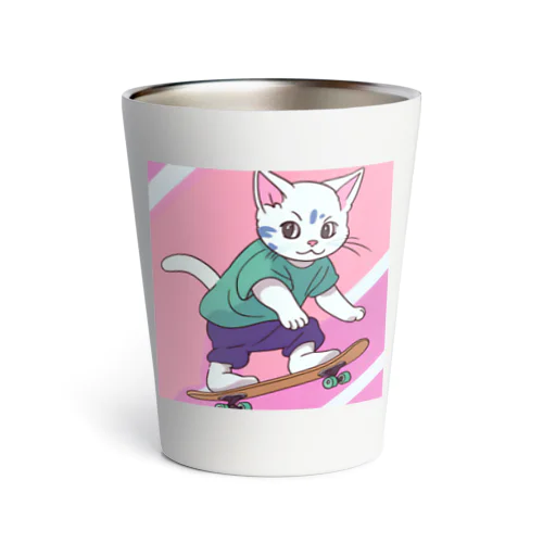 スケボー猫ちゃん2 Thermo Tumbler