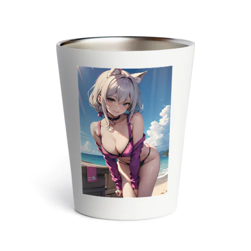 猫耳ガール Thermo Tumbler