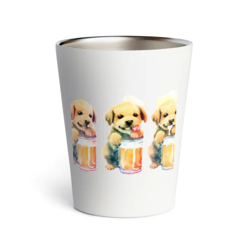 ビール好きの犬 Thermo Tumbler