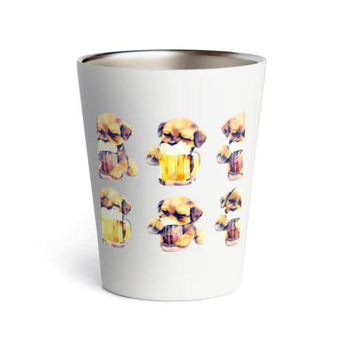 ビール好きの犬 Thermo Tumbler