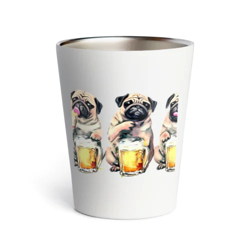 ビール好きの犬 Thermo Tumbler