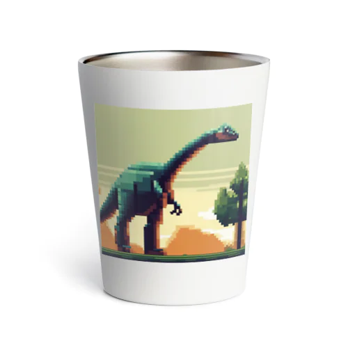 ドット絵恐竜コレクション（ブラキオサウルス） Thermo Tumbler