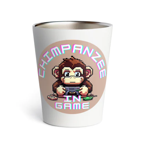 ドット絵のゲーム中のチンパンジー Thermo Tumbler