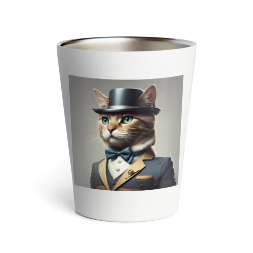 猫猫　紳士 サーモタンブラー