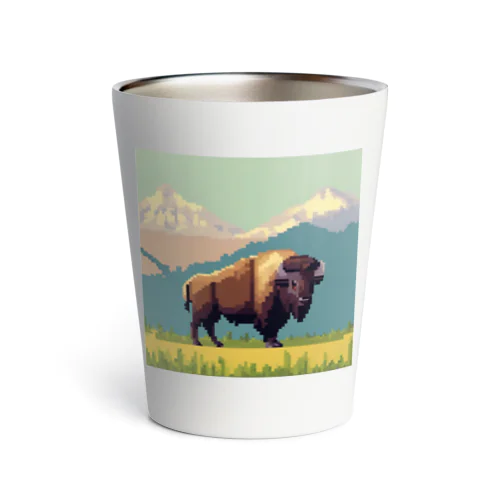 ドット絵のバッファロー Thermo Tumbler