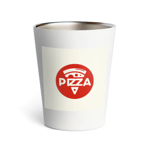 シンプルなPIZZAロゴ入りデザイン Thermo Tumbler