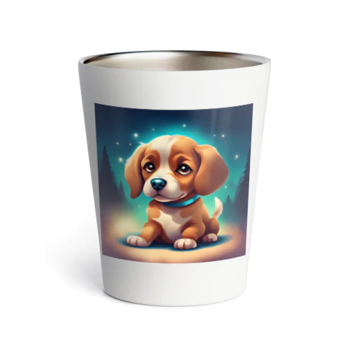 可愛い犬のイラスト Thermo Tumbler