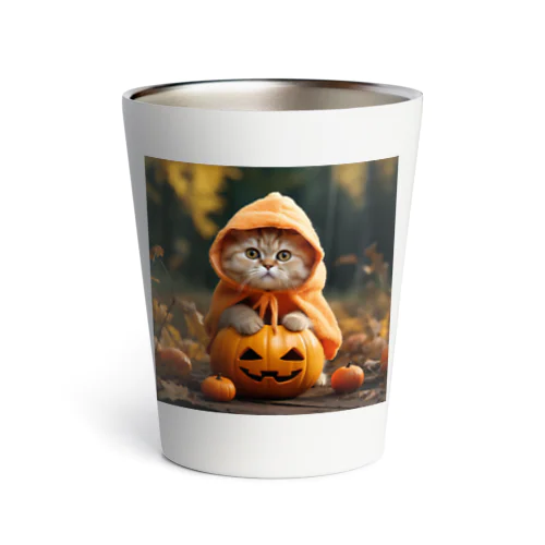 ネコのハロウィン Thermo Tumbler